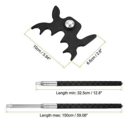 Patikil Puente Retráctil Para Taco De Billar, Mango De Para 1