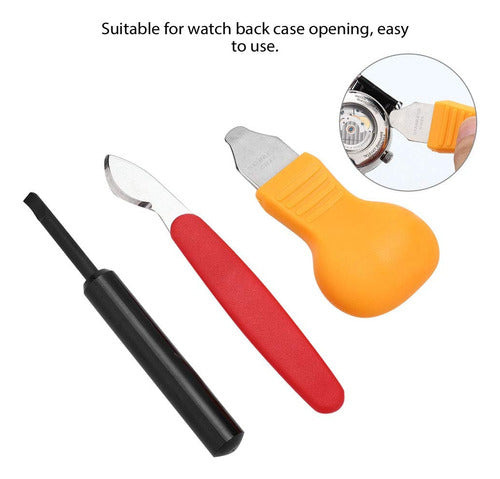 Alucy 3pcs Watch Case Opener Kit 6