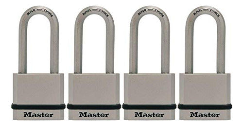 Master Lock Magnum Solid Steel Padlock 134 in Width M530XQLH Pack of 4 0