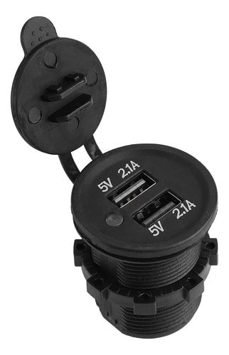 5v 2.1a Dual Usb Charger Adaptador De Isqueiro Fêmea 2