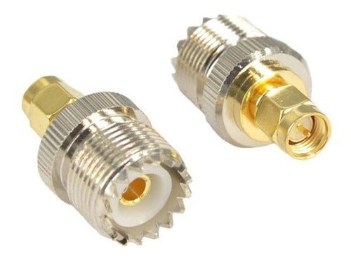 Shengda Communications SMA Male to PL259 Female Adapter Connector for Yaesu, Woxun 0