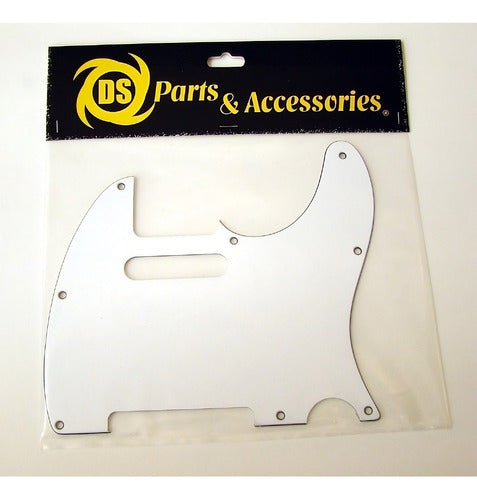 DS PARTS Telecaster Pickguard 3 Layers White 0