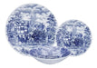 Set of 6 Traditional Antique Blue English Dinner Plates - 26 cm 6