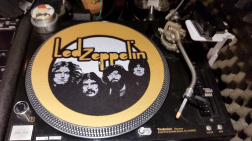 Led Zeppelin Paño Slipmat Espuma Djproaudio 2mm Excelente 6