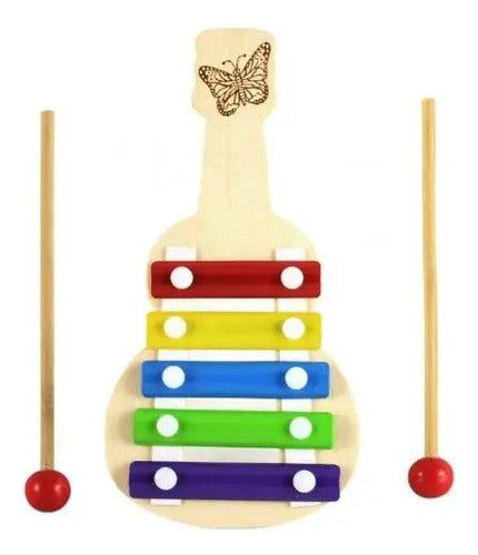 World Tech Wooden Xylophone 21 Cm Musical Instrument 0