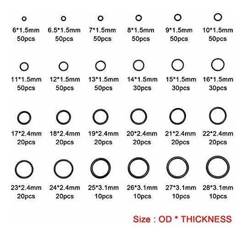 Boeray Universal O-Ring Assortment (740 Units) 1