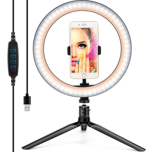 TGH True Light Selfie Ring Light Phone Tripod for Makeup 0