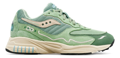 Saucony Zapatilla Unisex Originals 3D Grid Hurricane Green 0