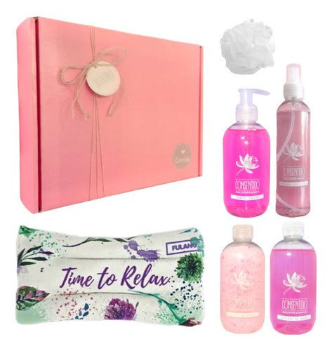 Relax and Unwind with our Luxury Rose Zen Spa Gift Box for Women! - Set Kit Caja Regalo Mujer Box Rosas Zen Spa N12 Disfrutalo