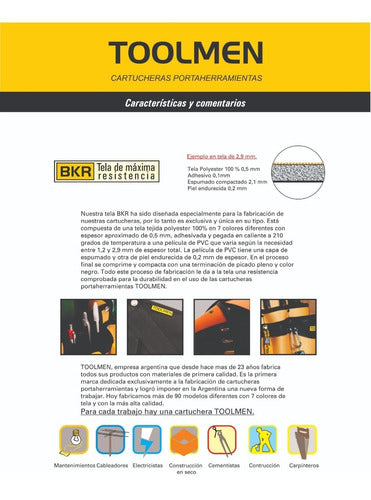 Toolmen Tool Bag Belt T990 Electrician Tools Holder 6