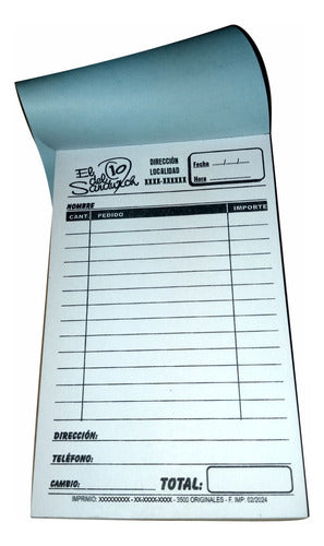 4 Customized Budgets Notepads Black Ink - A6 0