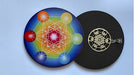 Cubo Metatron Set Dije Plata Tibetana Y Simbolo En Mdf 10cm 1