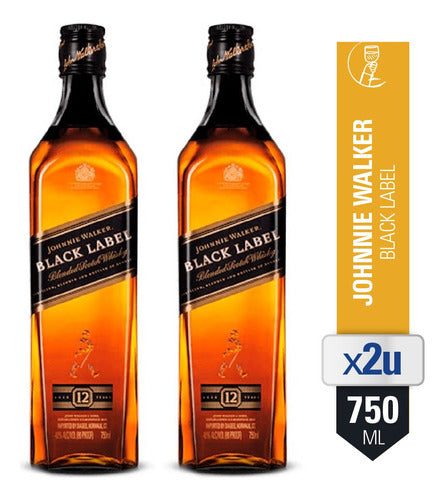 Johnnie Walker Black Label Whiskey Combo X2 Units 0