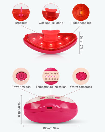 Fernida Dispositivo De Luz Roja Cuidado De Labios 1