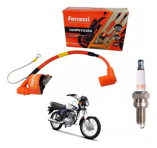 Competition Coil Spark Plug Kit Ferrazzi for 150cc Varilleras Motorcycles 0