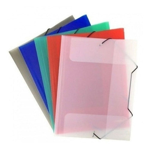 A5 Folder with 3 Flaps and Translucent PVC Elastic Band 3