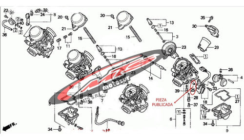 Original Honda CBR Motorcycle Carburetor TPS Coupler 1