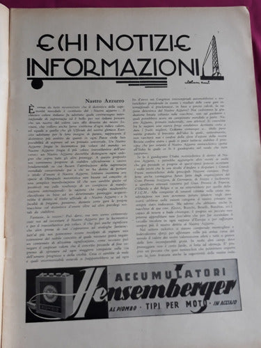 Revista Motociclismo N° 29 Julio De 1935 - Epoca Fascismo 2