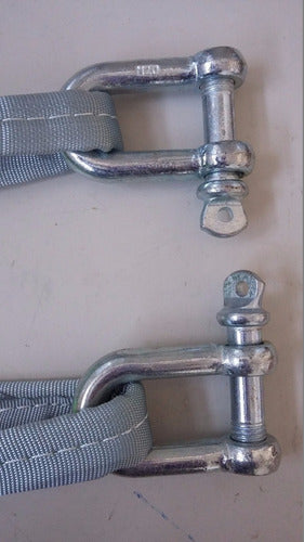 Set of 3 Galvanized Stainless Steel Straight Shackle, M16 5/8 Connor 2