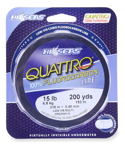 Hi-Seas - Fluorocarbon Fishing Line 8 Lb, 183 M 0