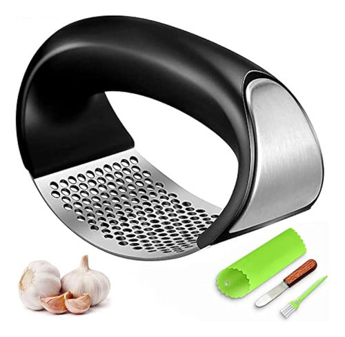 JASVIC Garlic Press, Stainless Steel Garlic Chopper 0