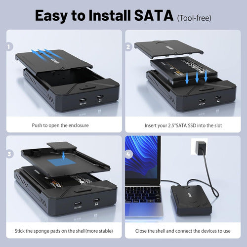 Unitek USB 3.0 to SATA Dual Bay External Hard Drive Docking Station 4