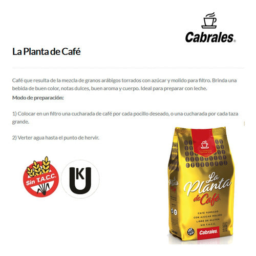 Cabrales Cafe Molido La Planta De Cafe + Super Cabrales X2 1