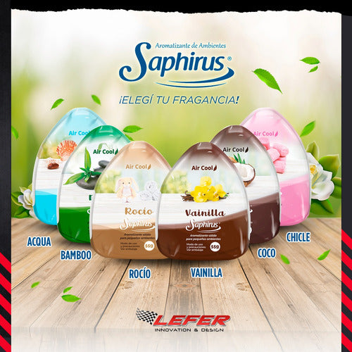 Saphirus Solid Air Freshener for Small Spaces - Cool 7