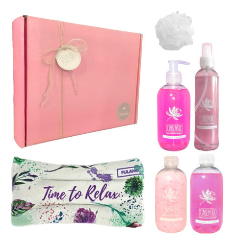 **Rose Aroma Zen Spa Gift Box Set for Women - Happy Day** - Set Kit Caja Regalo Mujer Box Rosas Zen Spa N12 Feliz Día