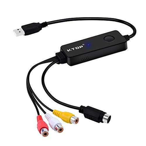 V.top Usb 2.0 Video Captura De Audio Tarjeta Vhs To Dvd Conv 4