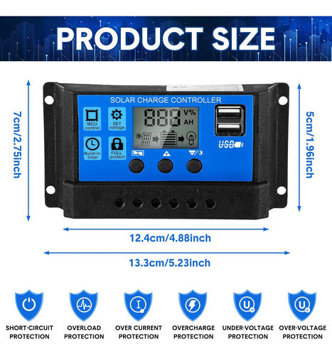 Flutesan 2 Solar Battery Controllers 12V/24V Charge Screen 1