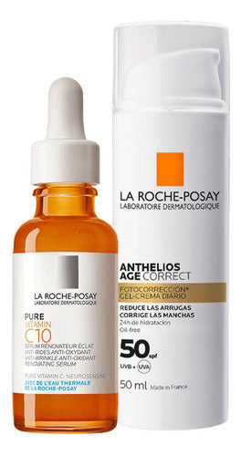 La Roche-Posay Combo Pure Vitamin C10 Serum + Age Correct 0