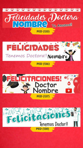 Recibimiento Doctor, Enfermeros, Medico Pasacalles - Banners 5