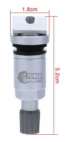 Power Monkeys Kit 4 Valve Wheel Pressure Sensor TPMS Jeep Dodge Chrysler 3