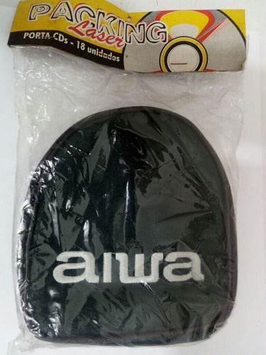 Porta Cd Aiwa Borda Courino Para 18 Midias Cor Verde 0