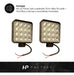 Kit X2 Faro Led 48w 16leds 4x4 Cuatri Moto Universal 2