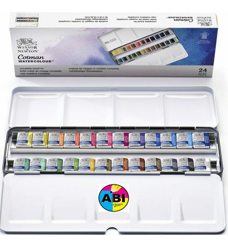 Winsor & Newton Cotman Watercolors Travel Set X 24 0