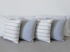 Set of 4 Plain or Striped Tusor Cushions of Your Choice 15