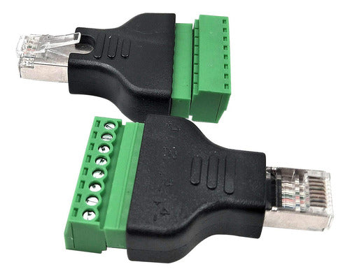 Poyiccot - Juego De 2 Adaptadores De Red Rj45 Ethernet/8p8c 3