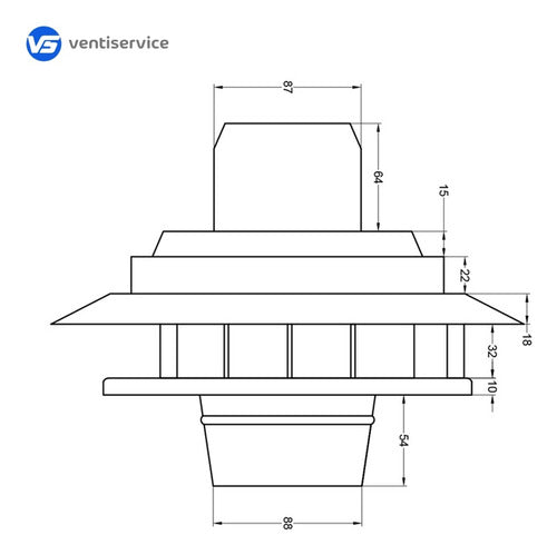 Extractor Direccional Motor Exterior Campana Cocina 4' 10 Cm 3