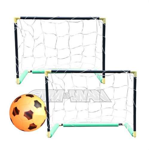 FDN GROUP 2 Arc Soccer Goals with Ball for Kids - Playtime Fun 0