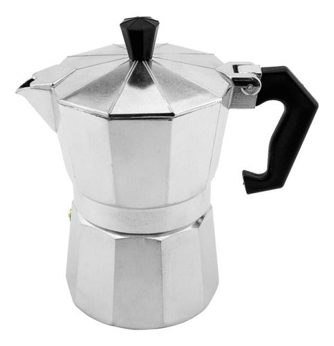 Crystal Rock Italian Coffee Maker 12 Cups Aluminum Classic 0