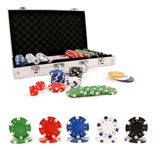 Universo Binario Poker BlackJack Game Set with 300 Chips 0