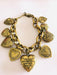 Bronze Metal Bracelet with Various Charms x 12 Units 9