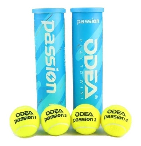 Odea Passion ITF ATP Tennis Balls Tube of 4 0