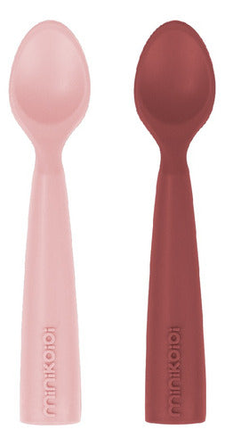 Minikoioi Scoopers Pinky Pink / Velvet Rose Baby Spoons 0