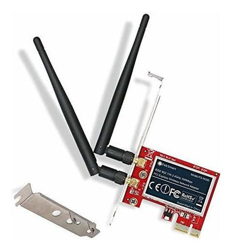 Febsmart Wireless N 24ghz 300mbps Pcie Adaptador De Red Inal 0