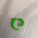 Acrylic Steel Spiral Fake Expander Horn Earrings Piercing 3-4 cm 70