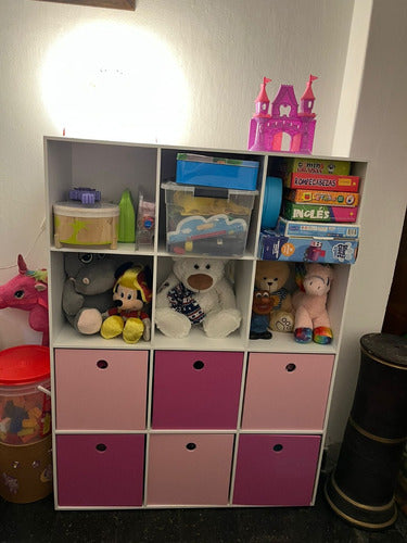 Children's 12 Cube Shelf Organizer Toy Bookcase 2