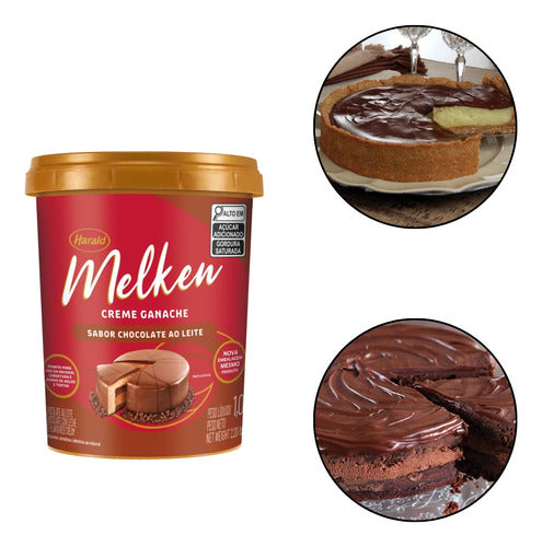 Creme Ganache Ao Leite Melken 1kg Harald 0